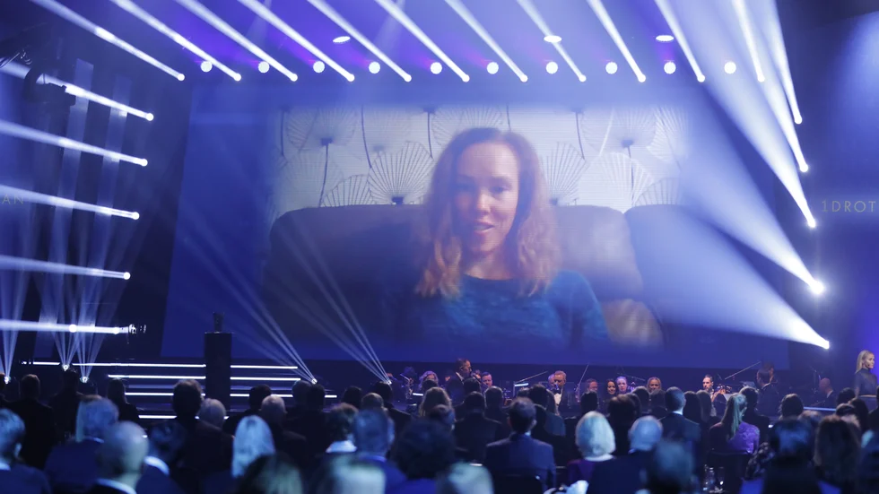 Vinnare av Årets kvinnliga idrottare Tove Alexandersson på Idrottsgalan 2022.