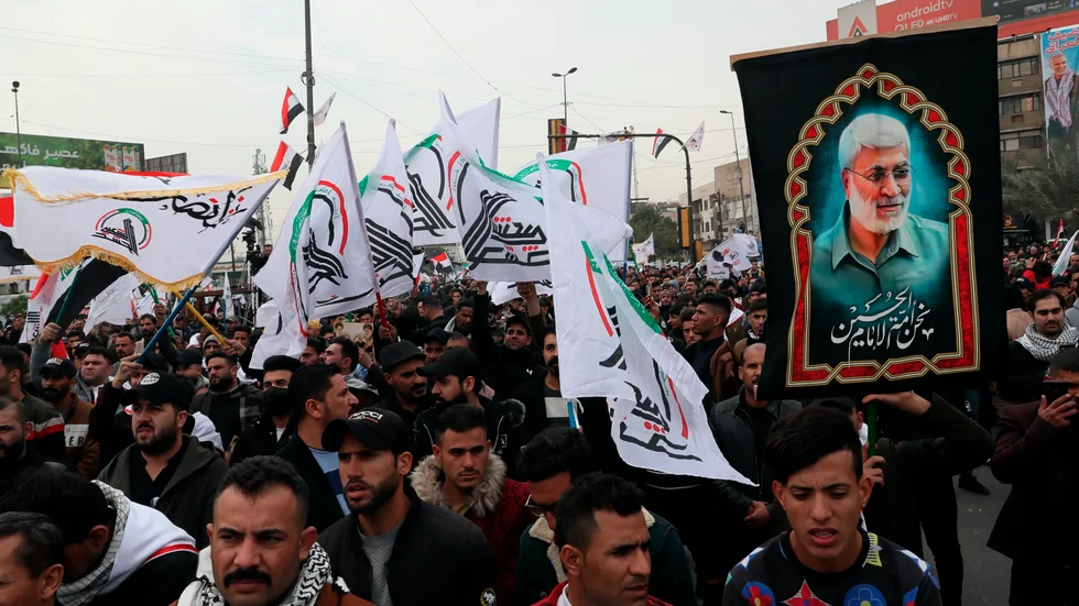 I helgen hölls demonstrationer i Irak inför årsdagen av mordet på den iranske toppgeneralen Qassem Soleimani.
