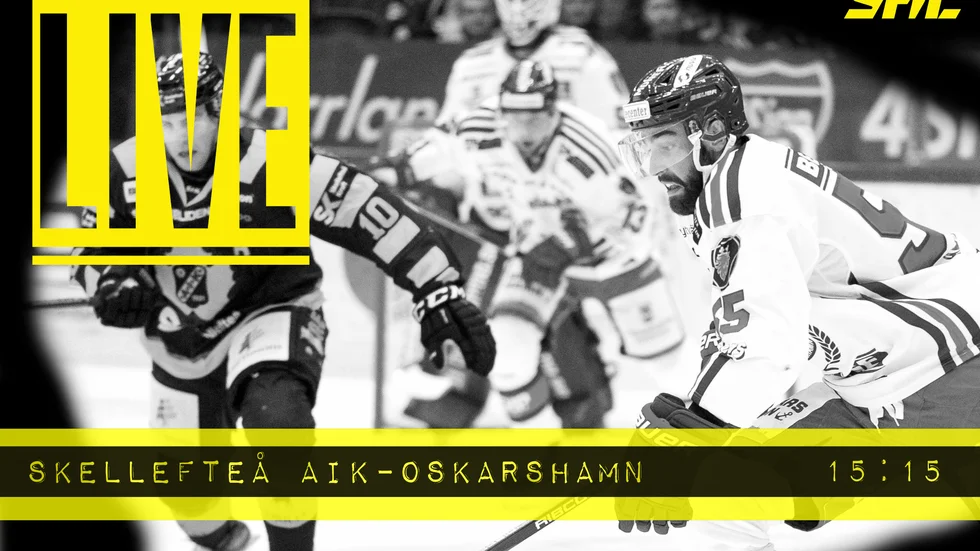 Oskarshamn med Johan Alm, som nyligen blev klar för Oskarshamn men som inte spelar i dagens match, i truppen är på besök i Skellefteå.