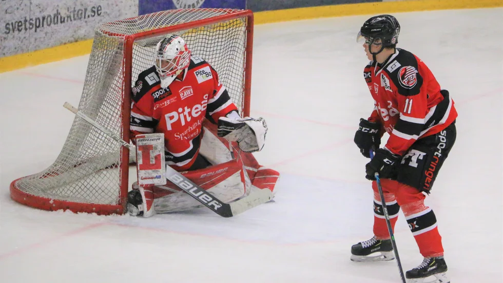 Albin Nylund gjorde ett av målen då Piteå vann mot Östersund.