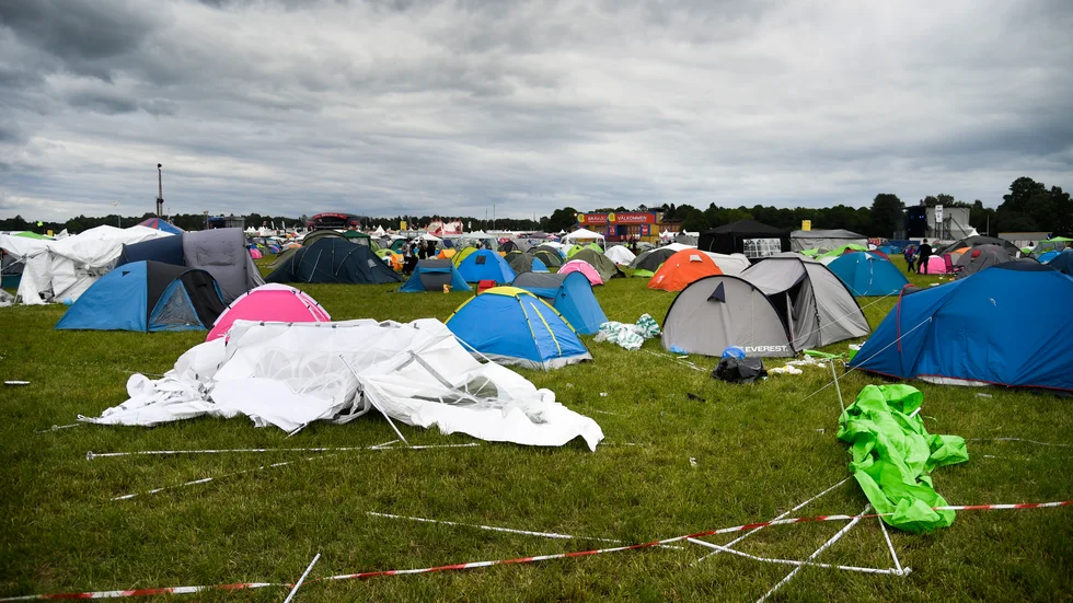 Hovrätten sänker fängelsestraffet för en man i 45-årsåldern som i fjol dömdes av tingsrätten för en våldtäkt under Bråvallafestivalen 2013. Bilden är tagen vid festivalen 2017. Arkivbild.