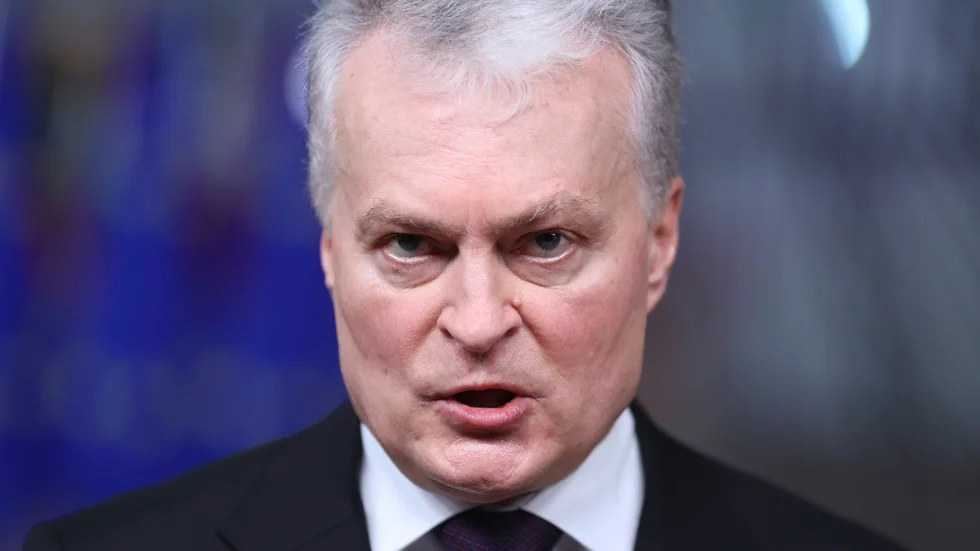 Litauens president Gitanas Nauseda varnar för den ryska militära upptrappningen vid gränsen mot Ukraina.