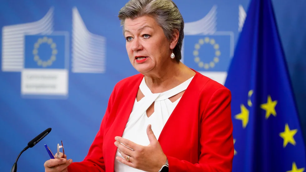 EU:s inrikeskommissionär Ylva Johansson. Arkivfoto.