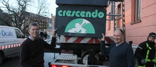 Crescendo har nu tagit ner skylten