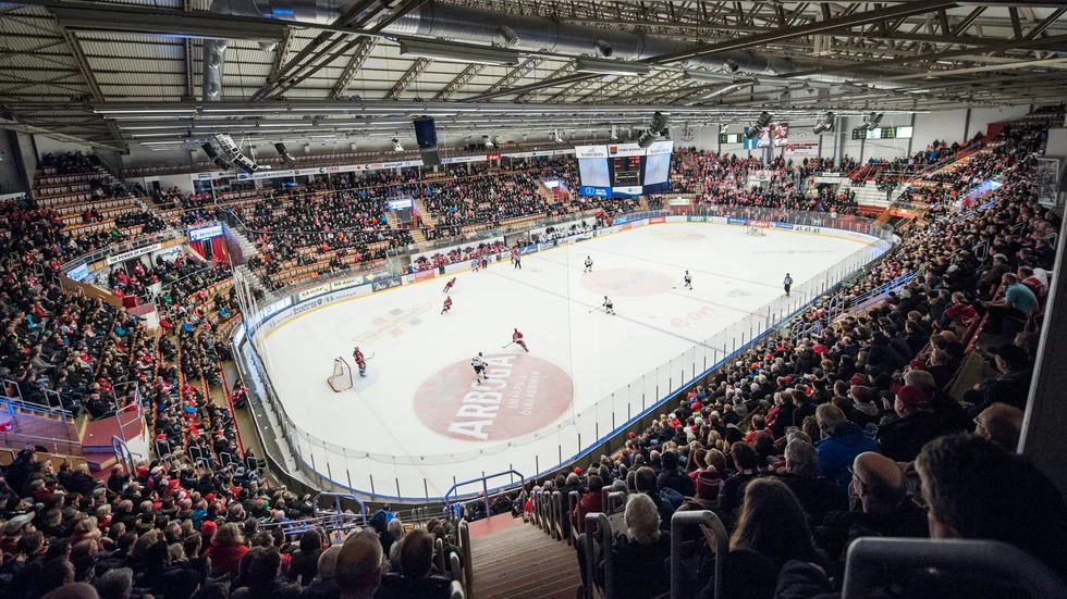 Bild från Timrås hemmaarena. Bilden har inget med själva händelsen att göra. 