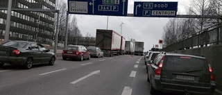 Trafikstockning i centrum