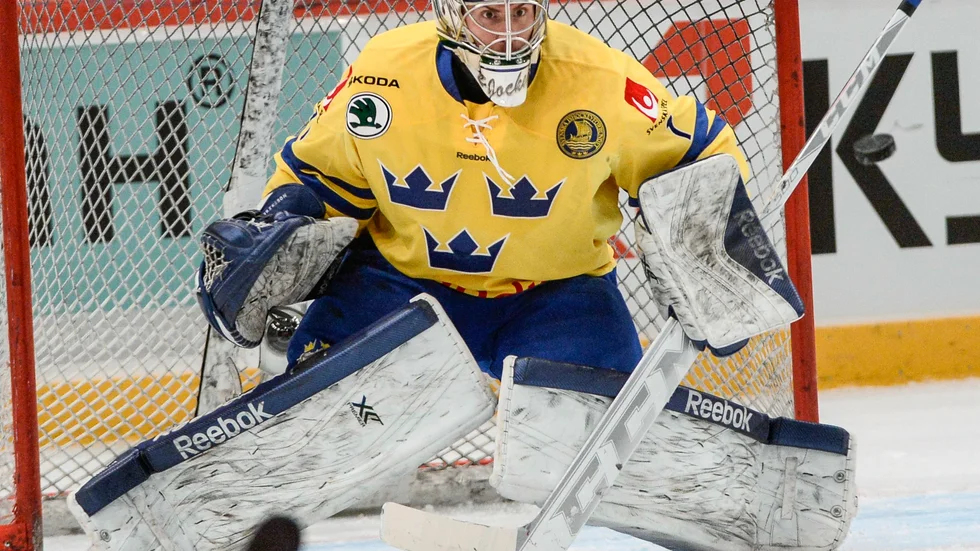 I VM. Joacim Eriksson gör VM–debut efter en lärorik säsong i AHL-laget Utica Comets.