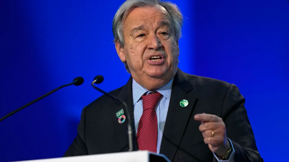 FN:s generalsekreterare António Guterres vill att de ekonomiska sanktionerna mot Afghanistan hävs. Arkivbild