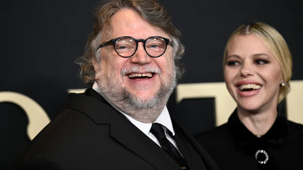 Guillermo del Toro på världspremiären för "Nightmare Alley" i New York i december. Arkivbild.