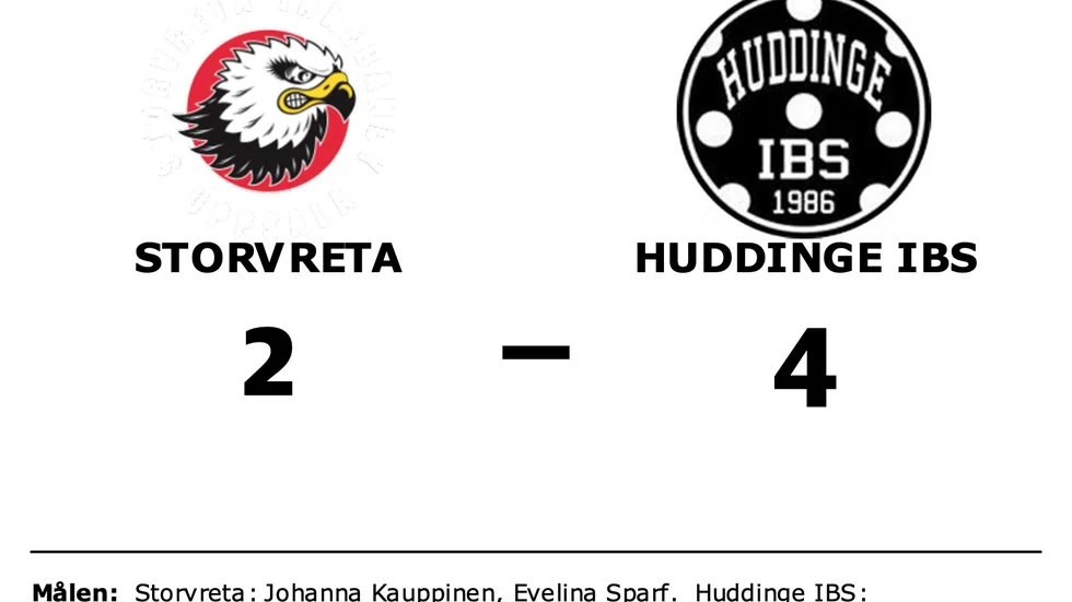 Storvreta IBK förlorade mot Huddinge IBS