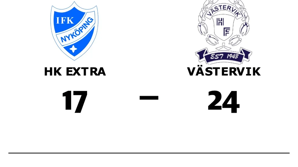 HK Extra förlorade mot Västerviks HF