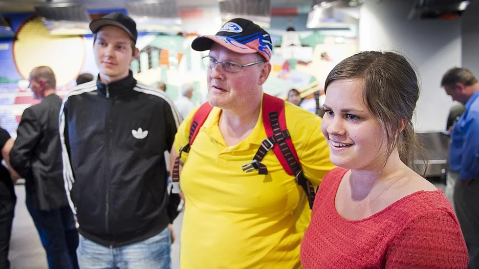 Tim Edvardsson, Ulf Edvardsson och Malin Karlsson, på bilden saknas Josefin Höglund. Foto: Lars Eriksson