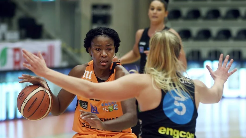 Svårstoppad. Shanity James var en jätte mot Telge.