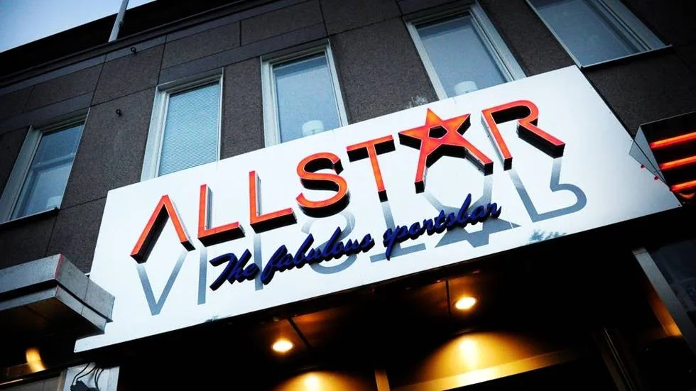 Mannen påträffades på fredagsmorgonen efter att inbrottslarmet på Allstar ljudit. Foto: Petra Isaksson/Norrbottens Media