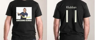 Nu är den här: Karlssons Klubbas alldeles egna t-shirt