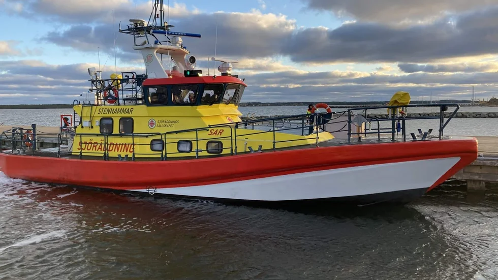Under natten mot tisdagen anlände den nya räddningsbåten "Rescue Stenhammar" till Fårösund. 