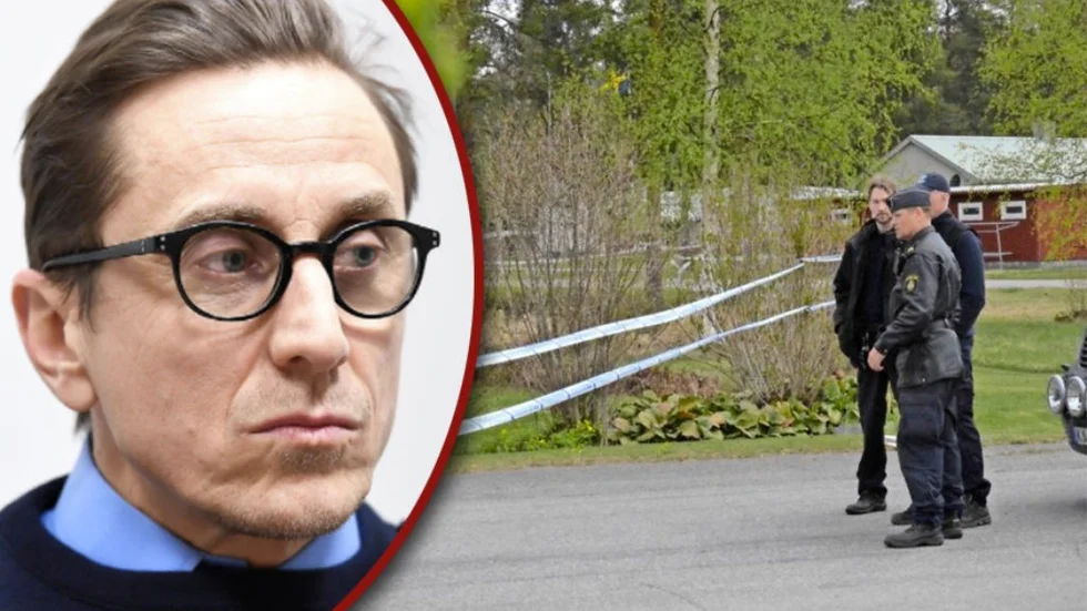 Brottsplatsen och den utredningsansvarige. Olle Andersson beskriver hur mordutredningen går framåt och att bevisningen pekar allt tydligare mot inlandsbon. Foto: Jeanette Lövgren/Lennart Enkvist.