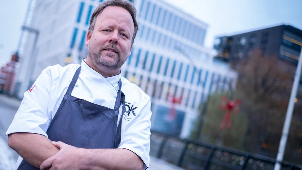 Thomas Hallgren ser fram mot att öppna ÖK Smak & Tak i nybyggda Link Business Center vid Stångån.