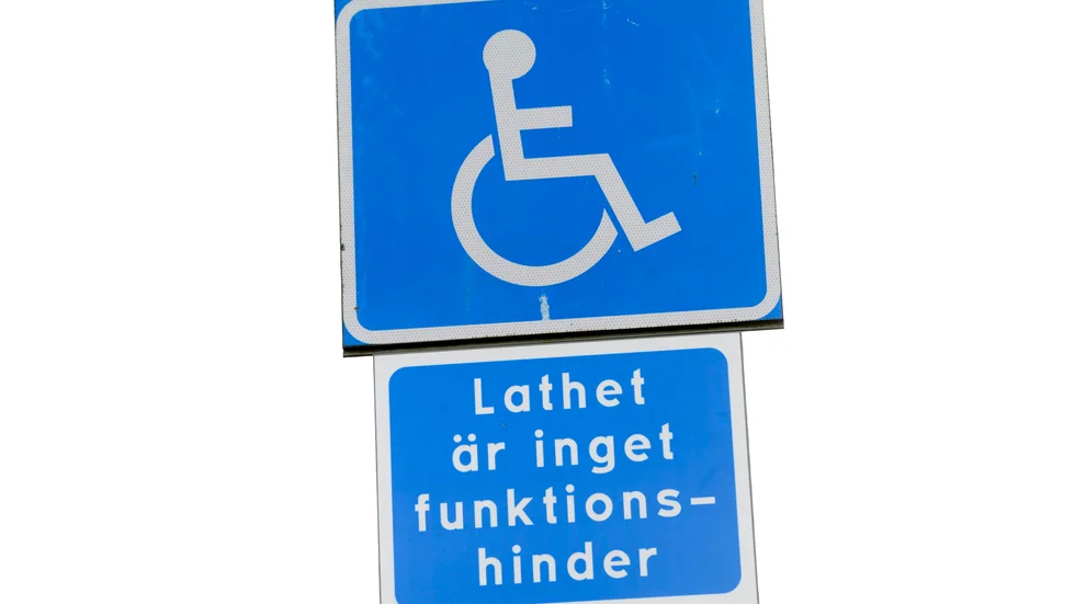 Handikapparkering. Foto: HENRIK MONTGOMERY / TT.