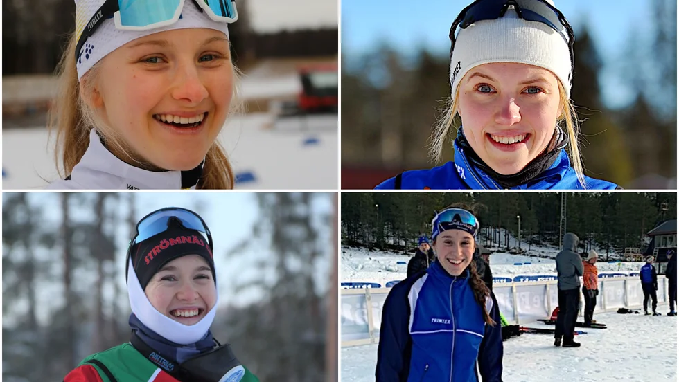 Lisa Eriksson, Hanna Lundberg, Lisa Ingesson och Alva Isaksson visade storform under fredagen.