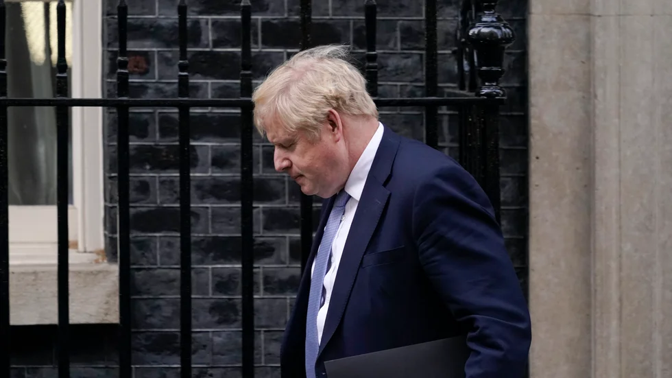 Storbritanniens premiärminister Boris Johnson är under hård press. Arkivbild.