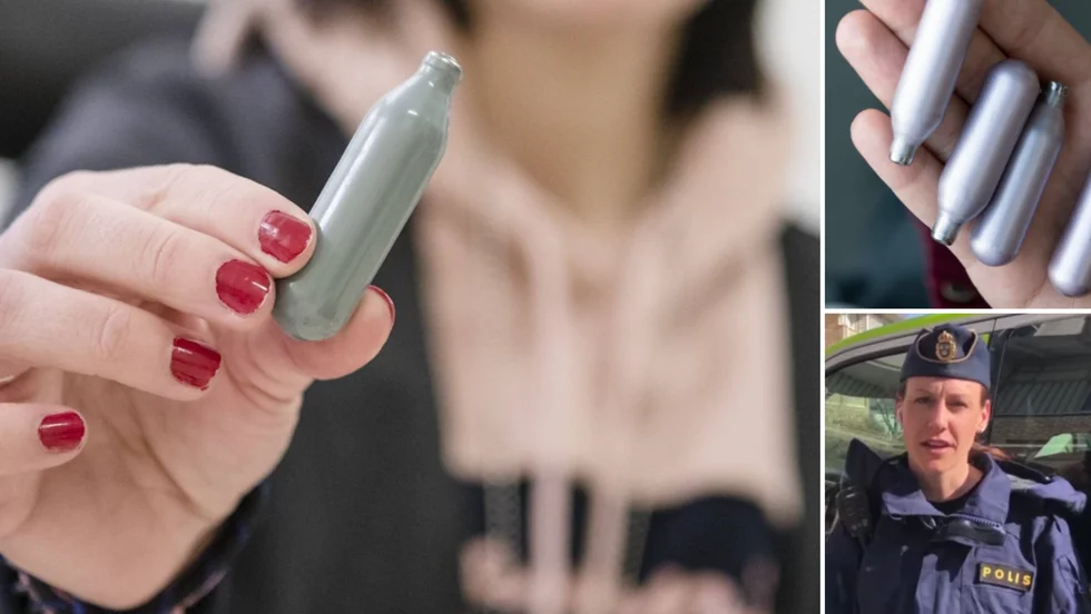 Lustgaspatroner säljs som drivmedel för att göra spraygrädde men används av ungdomar som berusningsmedel.