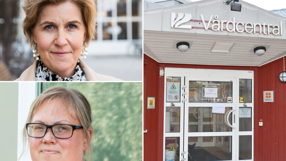 Camilla Andersson och Helene Mikko berättar att det är vanligt att dela upp patienterna mellan läkarna för att få en rimlig arbetsbörda.