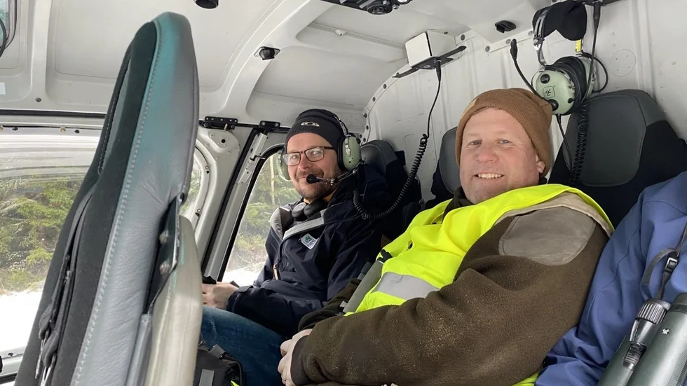Ulrik Lötberg (till höger) och Nic Kruys från Upplandsstiftelsen.