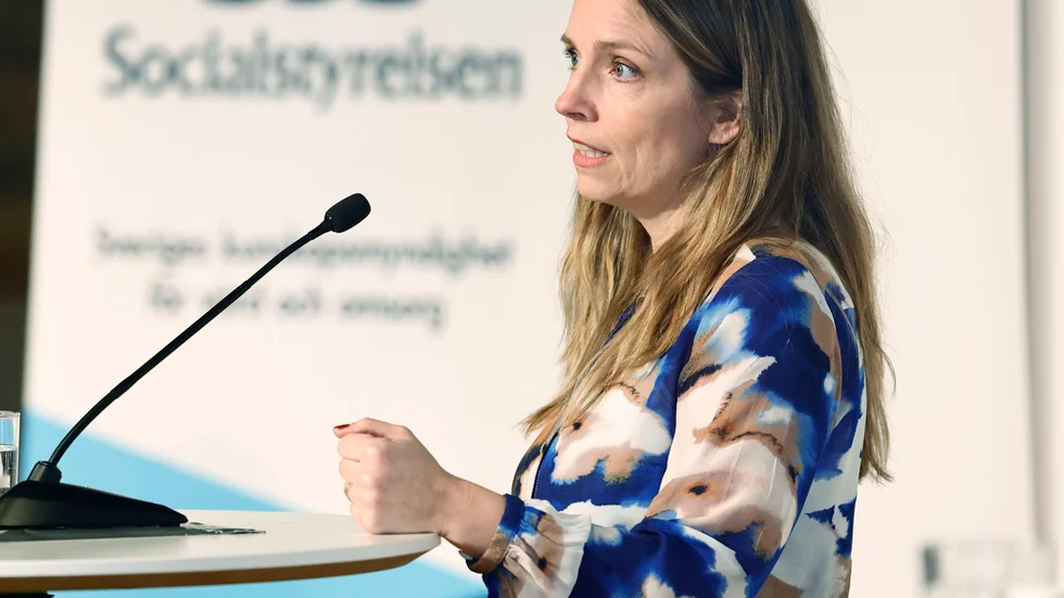 Sara Byfors, Folkhälsomyndighetens biträdande avdelningschef. Arkivbild.