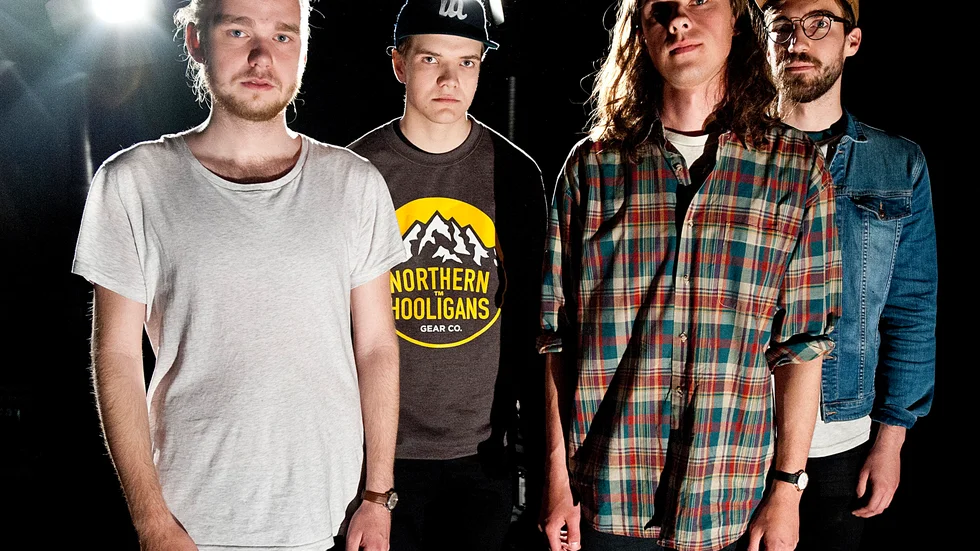 Planetariet består av Per Lindberg, Pontus Melender, Björn Sundqvist, Pontus Hedenström, Felix Marklund-Norén (saknas på bild) samt Viktor Jonsson (saknas på bild). Foto: Emilie Sjölund.