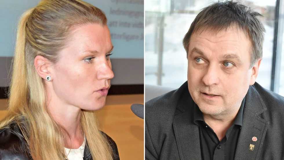 Micaela Löwenhöök (M) och Lorents Burman (S) debatterade huruvida kommunen tog Is-återvändare på tillräckligt stort allvar. 