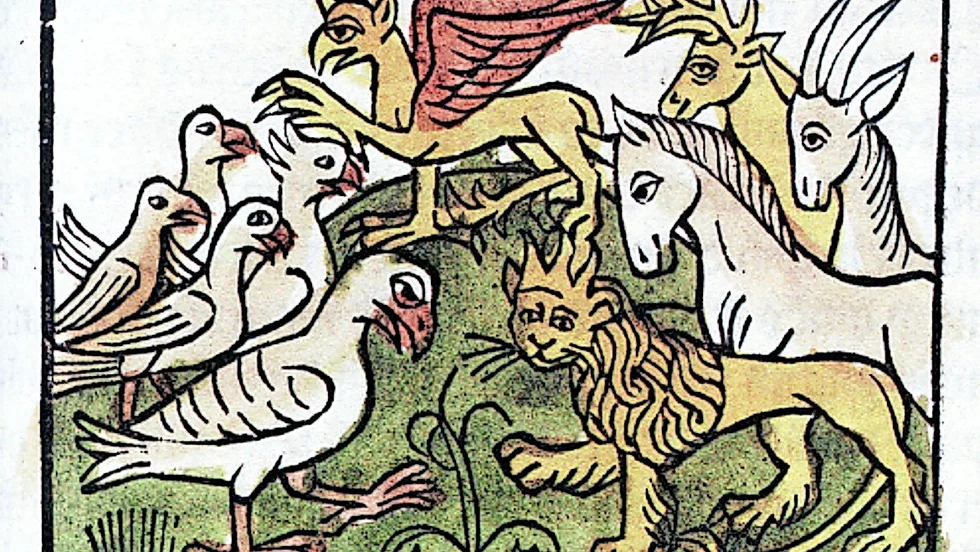 Illustration ur Sveriges först tryckta bok 