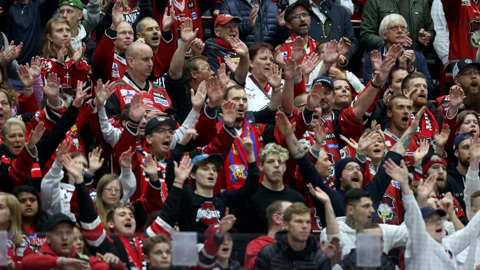 Malmös SHL-publik under första matchen sedan publikrestriktionerna släpptes.