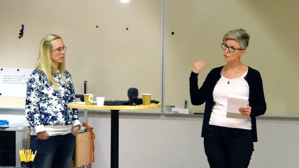 Föreläsare. Malin Lindgren och Siv Lindström Wik föreläste om neuropsykiatriska diagnoser.