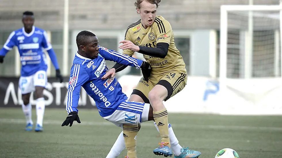 Linus Marklund var en av Skellefteå FF:s bäste spelare i dagens träningsmatch mot Boden. Arkivbild: Ulf Johansson