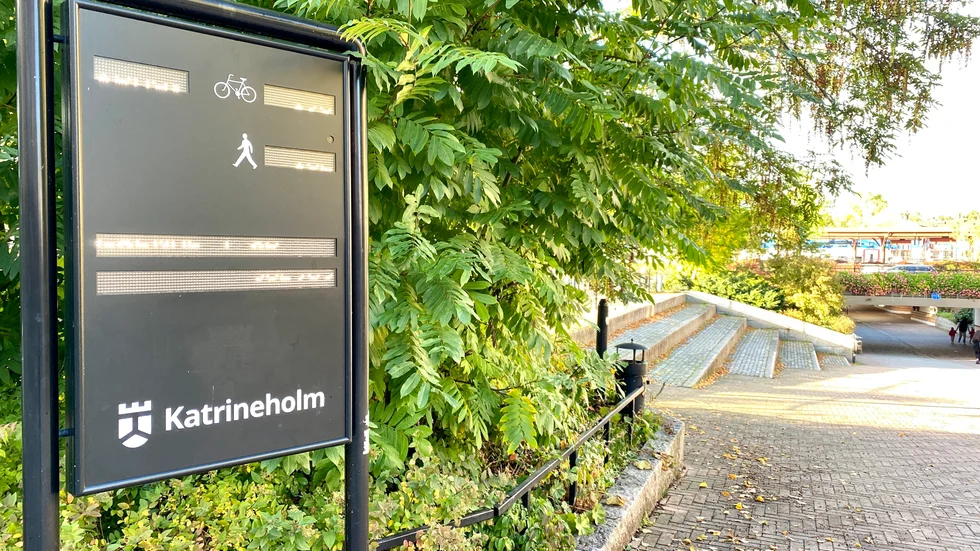 Den digitala skylten vid Lövatunneln visade fel antal cyklister. Nu har gåtan fått en lösning.