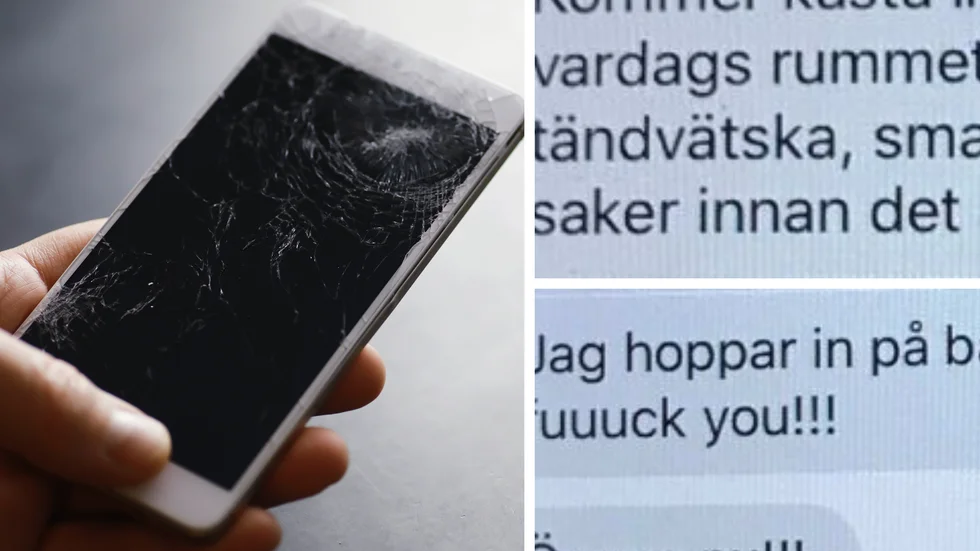 Av de 598 meddelanden och 27 samtalen mannen gjorde till målsäganden var flera av de väldigt hotfulla.