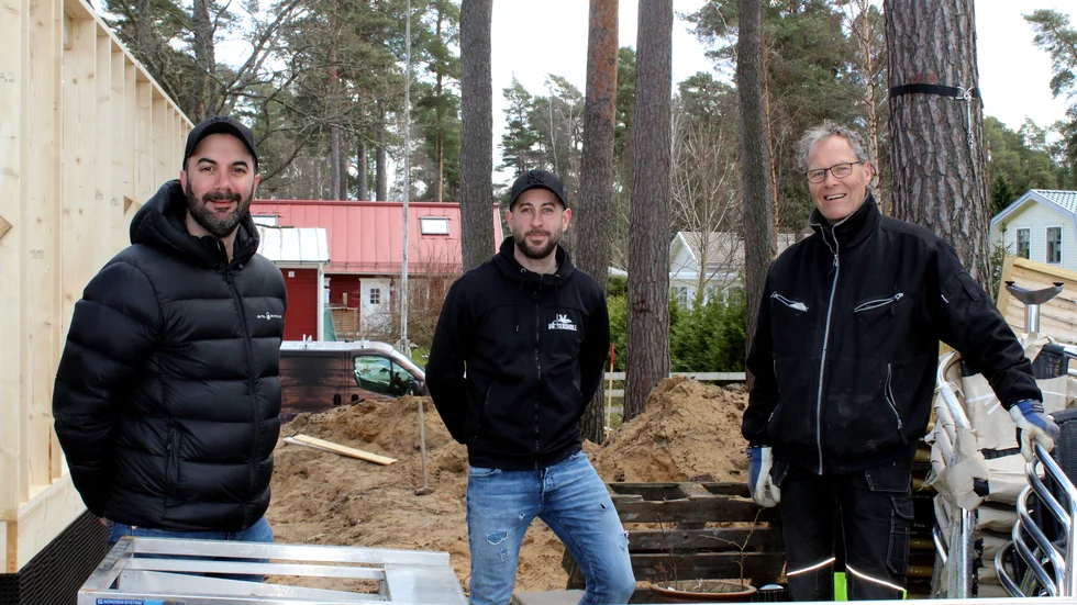 Daniel Soner, Johannes Utay och Roger Markström utvecklar Vättershall i Varamon.
