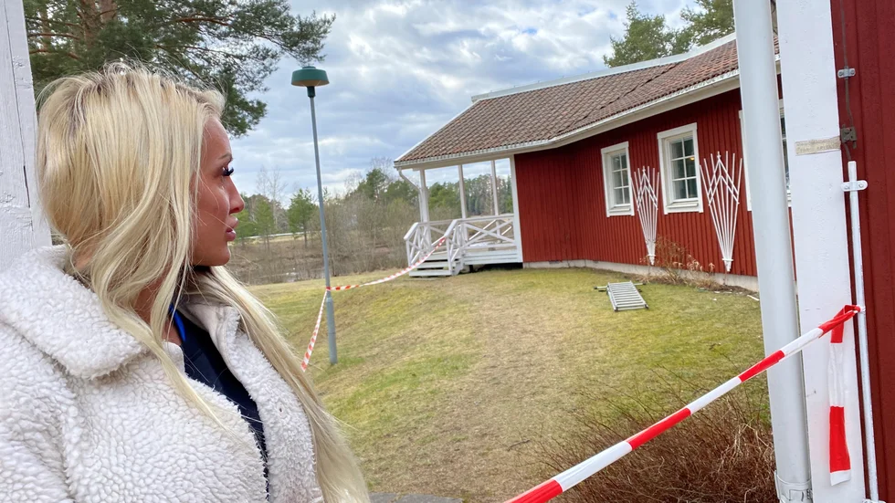 Inbrott i den nya fiskebutiken vid Älvkarleby fiskecamping. Malin Storås är en av ägarna. 