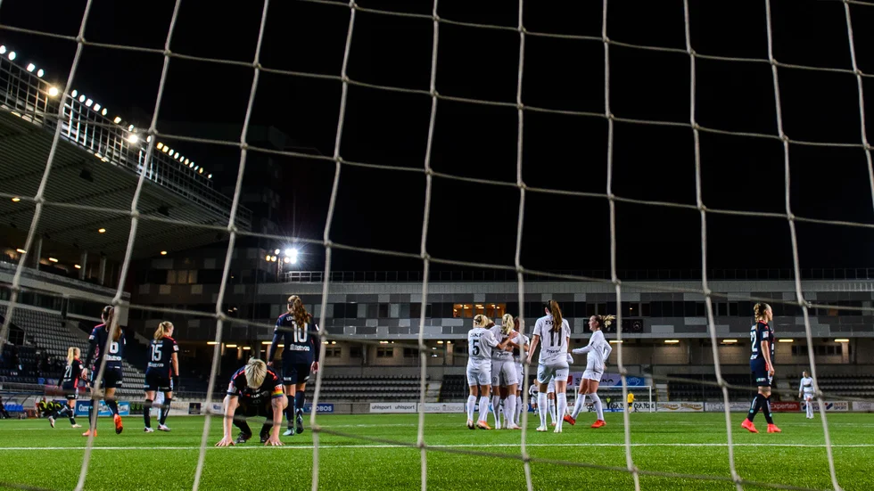 Så såg det ut i fjol när Göteborg säkrade guldet på Linköping arena.