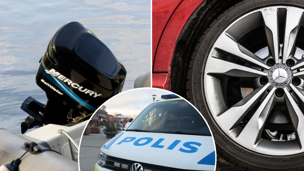 Ny säsong, nya stöldbegärliga grejer. Båtmotorn och däcket på bilderna är inte de som förekommer i artikeln.