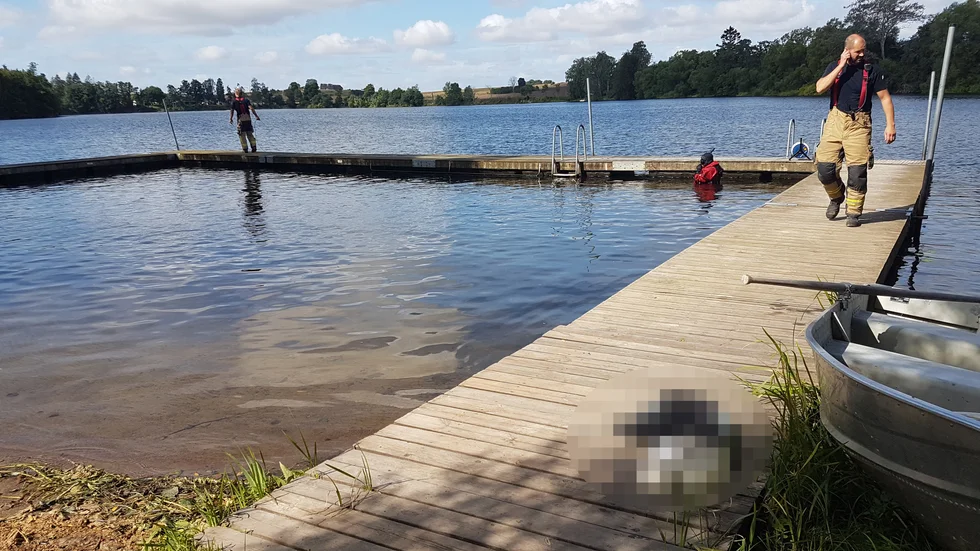 Räddningstjänsten var på plats för att göra en undersökning.