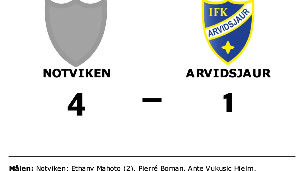 Notviken vann mot Arvidsjaur