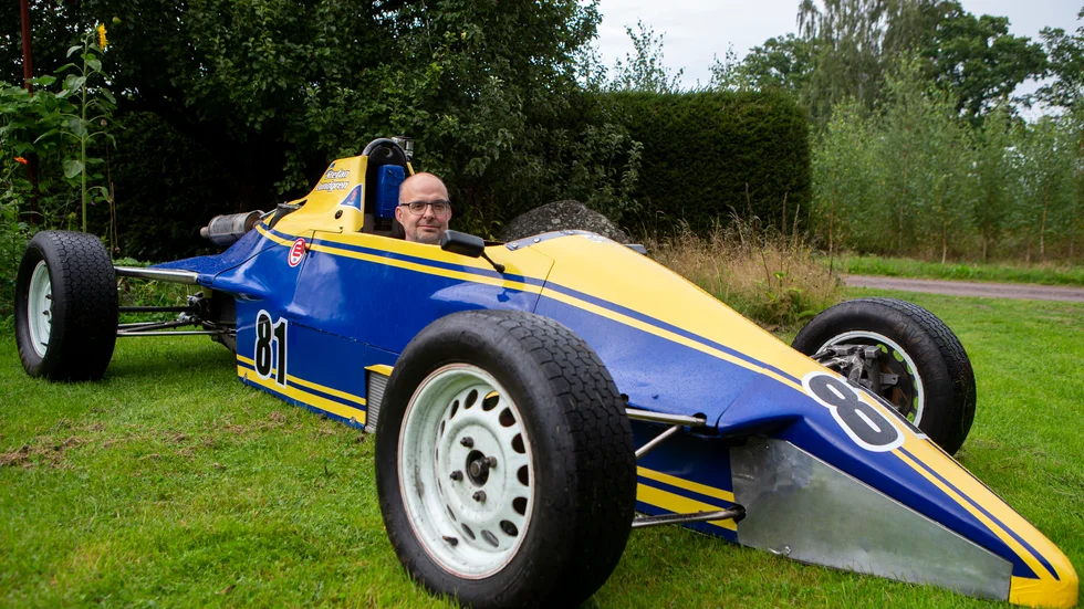 Stefan Lundgren i sin formel Ford från1988 är en av de 140 deltagarna i Mantorp Classic på Mantorp park i veckoslutet.