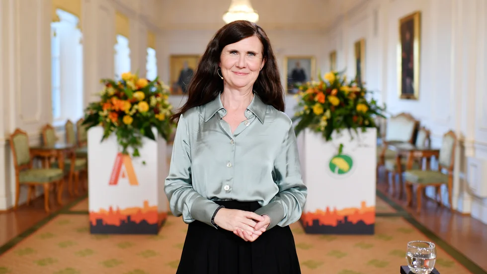 Miljöpartiets språkrör Märta Stenevi.