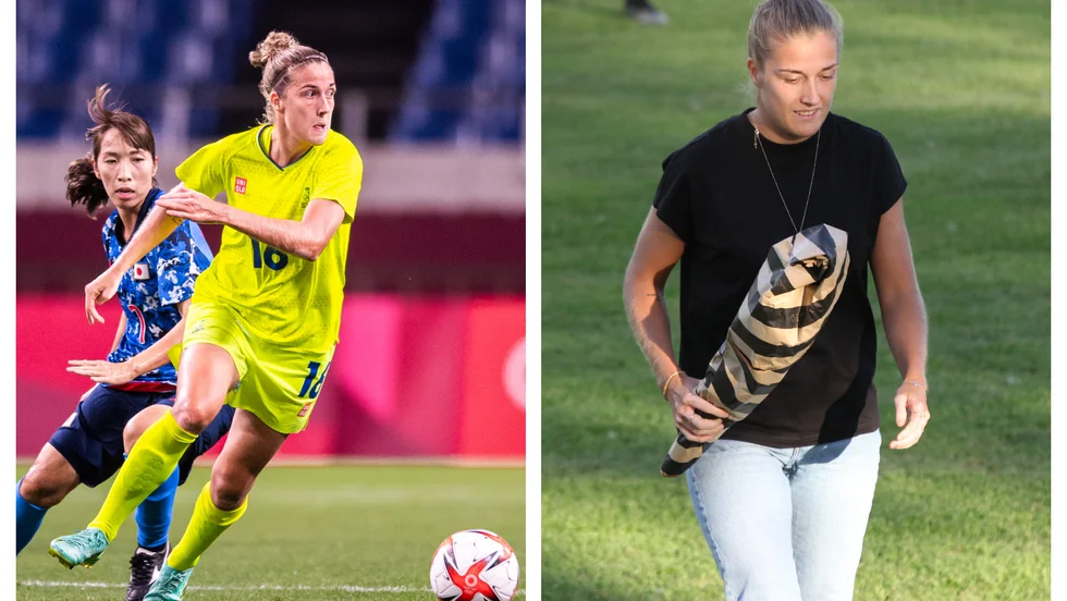 Filippa Angeldahl fick sitt stora internationella genombrott i OS. Inför matchen mellan Gusk och Vaksala hyllades hon.