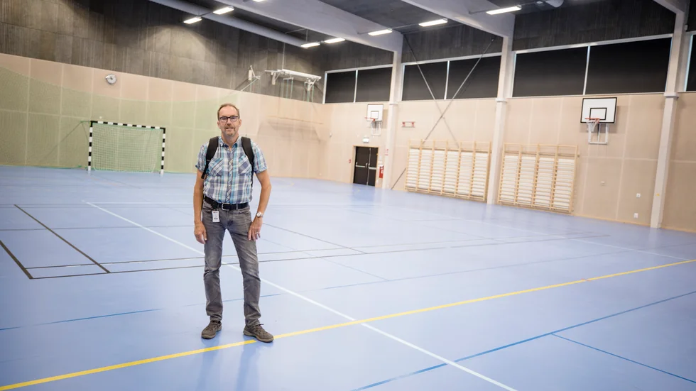 "Jag tycker att det känns jätteskoj att Sandbäckshallen motsvarar förväntningarna", säger Anders Nordh, projektledare, KFAB. 