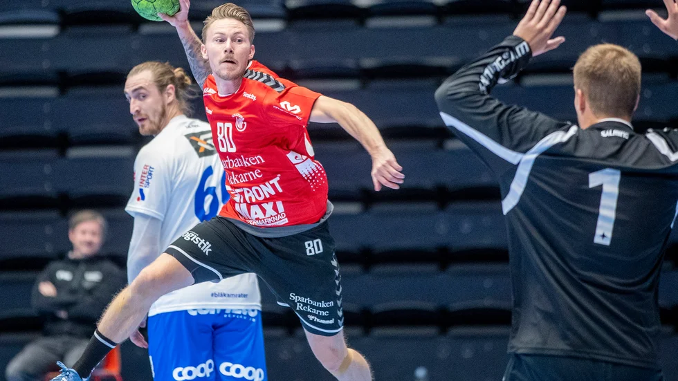 Vänstersexan Fredrik Gustavsson sköt fem mål för Guif mot norska Arendal.
