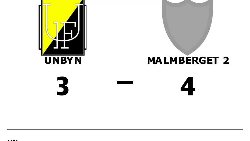 Unbyn förlorade mot Malmberget 2
