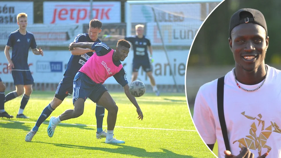 Ahmad Gero (till vänster) och David Majak är på plats i Norrbotten.